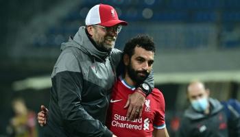 يورجن كلوب مدرب ليفربول ونجمه محمد صلاح