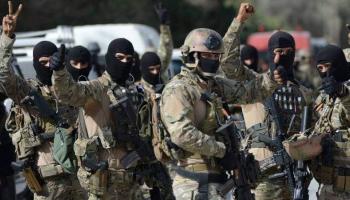 عناصر بالجيش التونسي عقب الانتضار على الإرهابيين في بوقردان