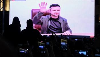 الرئيس الأوكراني فولوديمير زيلينسكي - أ.ف.ب