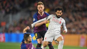 محمد صلاح نجم ليفربول ضد برشلونة