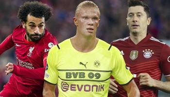 ليفاندوفسكي وهالاند ومحمد صلاح