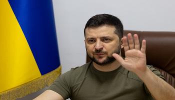 الرئيس الأوكراني فولوديمير زيلينسكي 