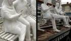 جمع‌آوری اثر هنری در گرگان به علت دیده شدن ساق پای مجسمه زن!
