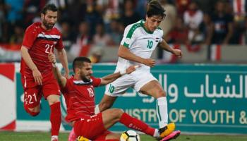 مباراة العراق وسوريا في تصفيات كأس العالم 2022 - أرشيفية