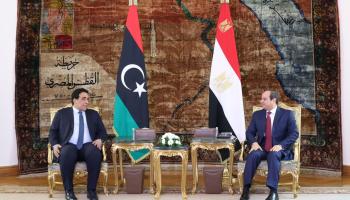 عبد الفتاح السيسي ومحمد المنفي 