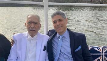 عبدالرحمن أبوزهرة مع نجله أحمد