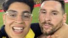 Video..Bir taraftar Lionel Messi'yi boynundan yakaladı