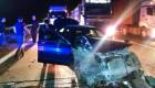 TEM'de otomobil, minibüse çarptı: 7 yaralı