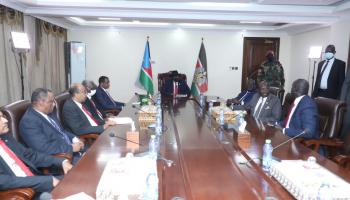 سلفاكير يستقبل دقلو بجوبا