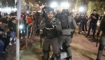 مواجهات في باب العامود بالقدس الشرقية 