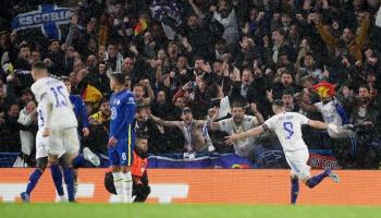 من مباراة تشيلسي وريال مدريد في دوري أبطال أوروبا