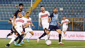 من مباراة بيراميدز والزمالك