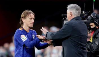 لوكا مودريتش وأنشيلوتي