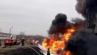 Russie : Un grand dépôt de carburant en flammes près de la frontière ukrainienne
