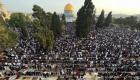 گزارش تصویری | اقامه نماز عید فطر در مسجدالاقصی با حضور هزاران فلسطینی