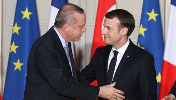 الرئيسان أردوغان وماكرون(أرشيفية)