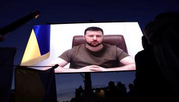 الرئيس الأوكراني فولوديمير زيلينسكي