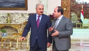 لقاء سابق بين السيسي وحفتر بالقاهرة