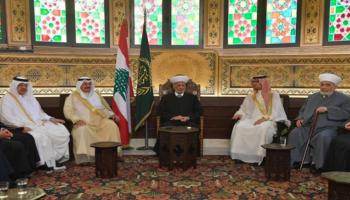 جانب من لقاء مفتي لبنان مع السفراء الخليجيين
