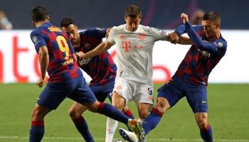 ليفاندوفسكي ضد برشلونة
