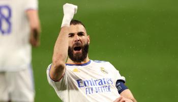 كريم بنزيما مهاجم ريال مدريد