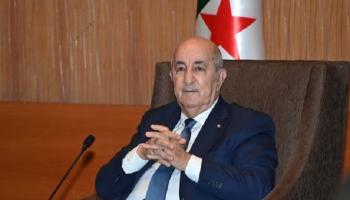 الرئيس الجزائري عبد المجيد تبون