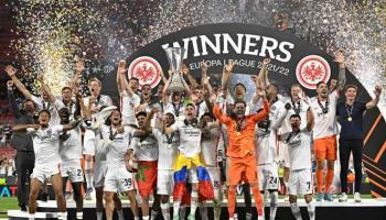Ligue Europa : Les supporteurs de l'Eintracht Francfort célèbrent la victoire