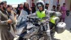 گزارش تصویری | سفر ورزشکار افغان از آلمان به غزنی با موتورسیکلت