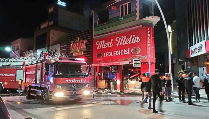 Çorum'da leblebi dükkanında patlama