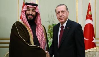 الرئيس التركي خلال لقاء سابق مع ولي العهد السعودي