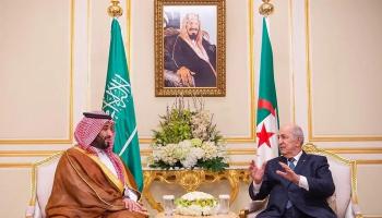 الرئيس الجزائري خلال لقاء سابق مع ولي العهد السعودي
