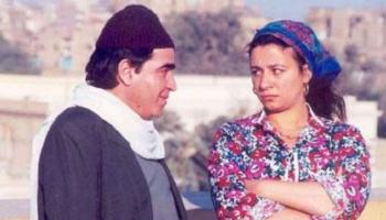 عبلة كامل مع الراحل محمود الجندي