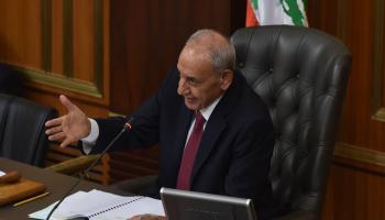 رئيس البرلمان اللبناني المنتهية ولايته نبيه بري