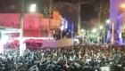 ویدئو | تظاهرات اعتراضی مردم در آبادان در اعتراض به فروریختن متروپل