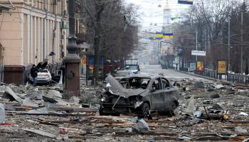 ویدئو | شهر خارکیف اوکراین زیر حملات موشکی روسیه 