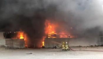 حريق سوق الخيام في الكويت