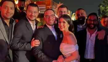 جانب من حفل خطوبة نجل الفنان محمد ثروت