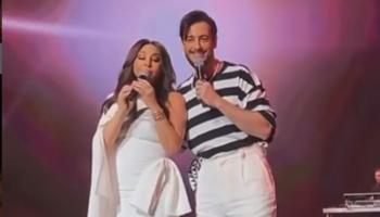 إليسا وسعد لمجرد في حفل موسم جدة 