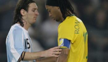 Ronaldinho et Messi 