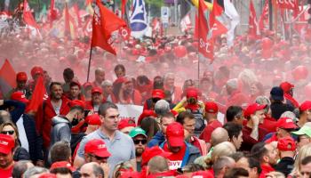 Belgique : 70 000 participants à la manifestation nationale pour le pouvoir d'achat à Bruxelles