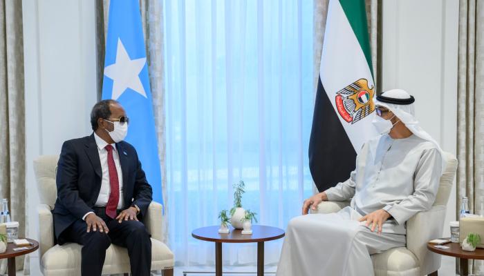 الشيخ محمد بن زايد آل نهيان رئيس دولة الإمارات ورئيس الصومال