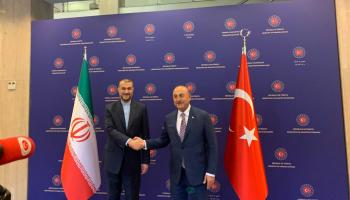 وزيرا خارجية إيران وتركيا في أنقرة