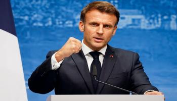 الرئيس الفرنسي إيمانويل ماكرون - أ ف ب