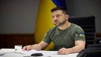 الرئيس الأوكراني فولوديمير زيلينسكي 