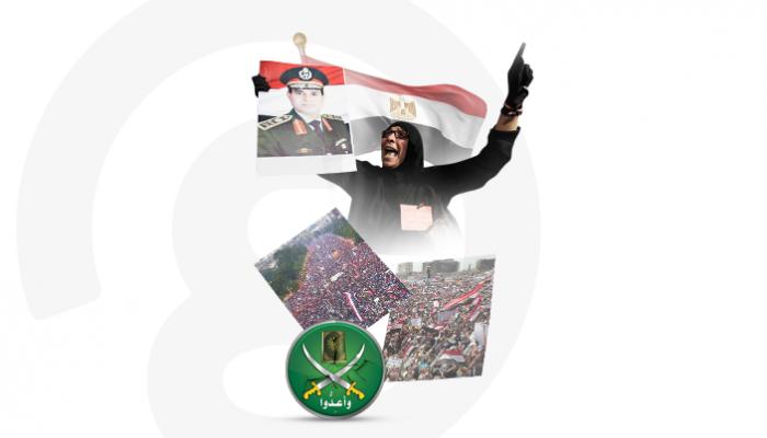  مصريون خلال ثورة 30 يونيو 