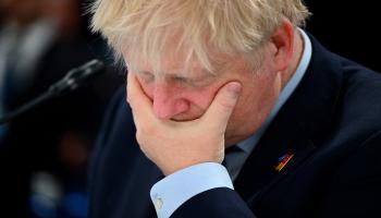 لرئيس الوزراء البريطاني بوريس جونسون (أ ف ب)