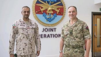 اللواء الركن صالح محمد بن مجرن العامري خلال زيارته للمملكة المتحدة