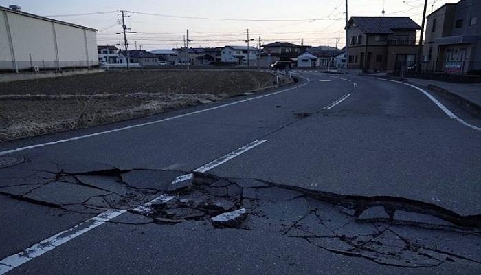 جانب من الدمار الذي خلّفه زلزال سابق في اليابان