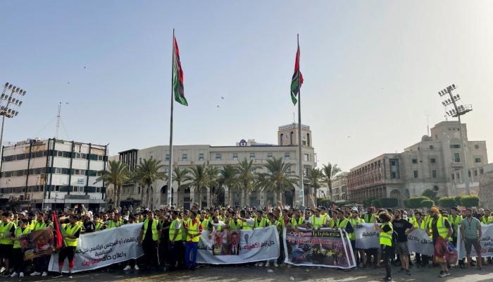 جانب من المظاهرات في ليبيا