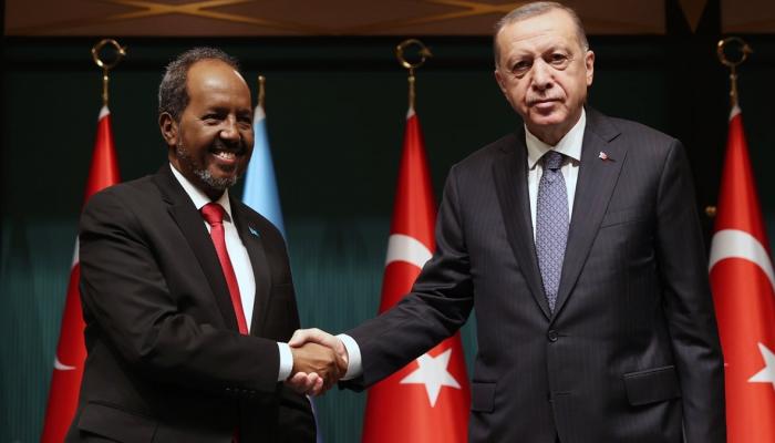 الرئيسان التركي والصومالي